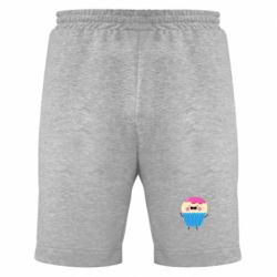Мужские шорты Funny cupcake with smile - PrintSalon