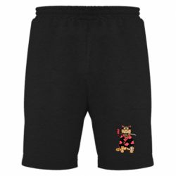 Мужские шорты Japanese Akatsuki cat - PrintSalon