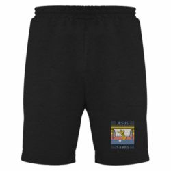 Мужские шорты Jesus will save - PrintSalon