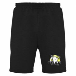 Мужские шорты Кот Саймона, хочу на море - PrintSalon