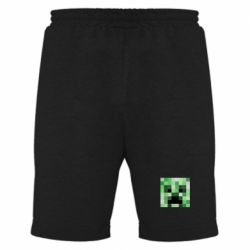 Мужские шорты Minecraft minimalist Creeper - PrintSalon
