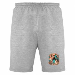 Мужские шорты Очень странные дела арт - PrintSalon