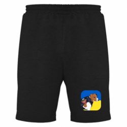 Мужские шорты Патрон на фоне флага - PrintSalon