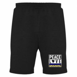 Мужские шорты PEACE LOVE UKRAINE - PrintSalon