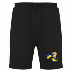 Мужские шорты Рука с украинским флагом - PrintSalon