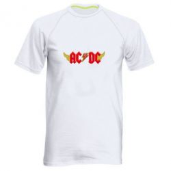 Мужская футболка для спорта AC/DC с крыльями - PrintSalon