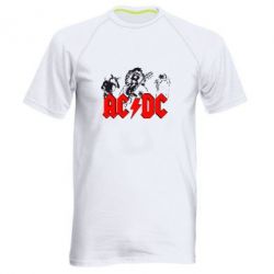 Мужская футболка для спорта AC DC - PrintSalon