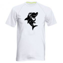 Мужская футболка для спорта Акулка - PrintSalon