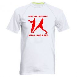 Мужская футболка для спорта Ali: Float Like A Butterfly - PrintSalon