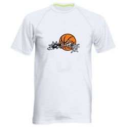 Мужская футболка для спорта Angry ball - PrintSalon