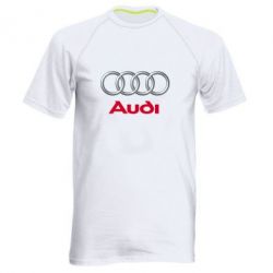 Мужская футболка для спорта Audi 3D Logo - PrintSalon