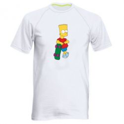 Мужская футболка для спорта Bart Simpson - PrintSalon
