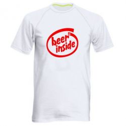 Мужская футболка для спорта Beer Inside - PrintSalon