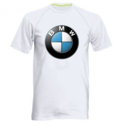 Мужская футболка для спорта BMW Logo 3D - PrintSalon