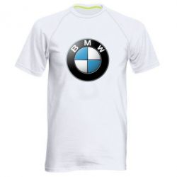 Мужская футболка для спорта BMW Small Logo - PrintSalon