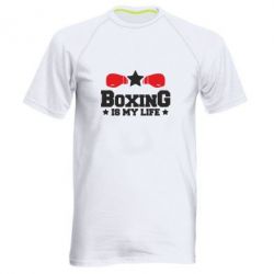 Мужская футболка для спорта Boxing is my life - PrintSalon