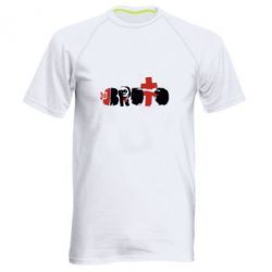 Мужская футболка для спорта Брутто Лого - PrintSalon