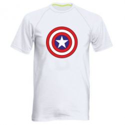 Мужская футболка для спорта Captain America - PrintSalon