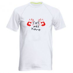Чоловіча футболка для спорту Cas was here - PrintSalon