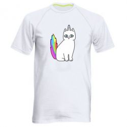 Мужская футболка для спорта Cat Unicorn - PrintSalon