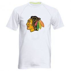 Мужская футболка для спорта Chicago Black Hawks - PrintSalon