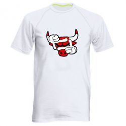 Мужская футболка для спорта Chicago Bulls бык - PrintSalon