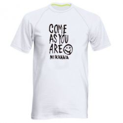 Чоловіча футболка для спорту Come as you are Nirvana - PrintSalon