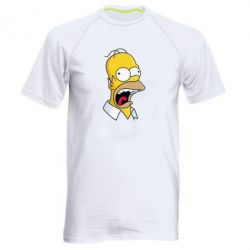 Мужская футболка для спорта Crazy Homer! - PrintSalon