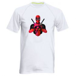 Чоловіча футболка для спорту Deadpool Love - PrintSalon