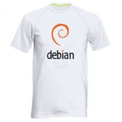 Мужская футболка для спорта Debian - PrintSalon