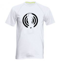 Мужская футболка для спорта девушка мишень - PrintSalon