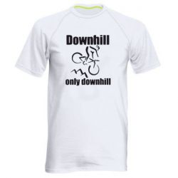 Мужская футболка для спорта Downhill,only downhill - PrintSalon