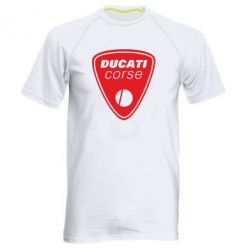 Мужская футболка для спорта Ducati Corse - PrintSalon
