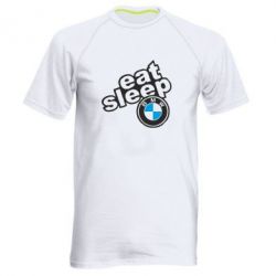 Мужская футболка для спорта Eat, sleep, BMW - PrintSalon