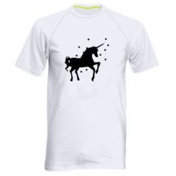 Мужская футболка для спорта Единорог - PrintSalon