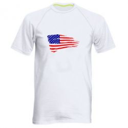 Мужская футболка для спорта Флаг США - PrintSalon