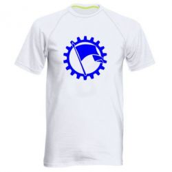 Чоловіча футболка для спорту Прапор у колі - PrintSalon