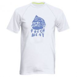 Мужская футболка для спорта Fresh Meat Pudge - PrintSalon