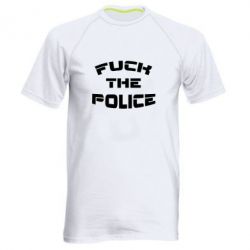 Мужская футболка для спорта Fuck The Police К черту полицию - PrintSalon