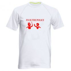 Мужская футболка для спорта Fuck the Police - PrintSalon