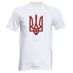 Чоловіча футболка для спорту Герб України (двокольоровий) - PrintSalon