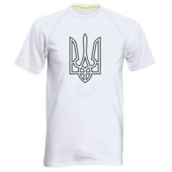 Мужская футболка для спорта Герб України (полий) - PrintSalon
