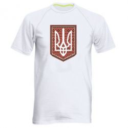 Чоловіча футболка для спорту Герб вишиванка - PrintSalon