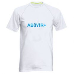 Мужская спортивная футболка Группа крови (4)АВ+ - PrintSalon