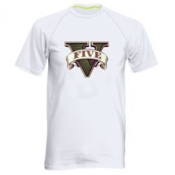 Мужская футболка для спорта GTA 5 3D Logo - PrintSalon