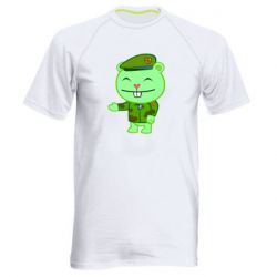Мужская футболка для спорта happy tree friends flippy - PrintSalon