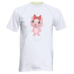 Чоловіча футболка для спорту happy tree friends хихикає - PrintSalon