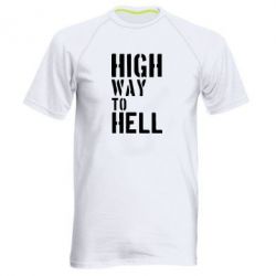 Чоловіча футболка для спорту High way to hell - PrintSalon