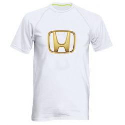 Мужская футболка для спорта Honda Gold Logo - PrintSalon