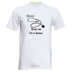 Мужская футболка для спорта House trust me - PrintSalon